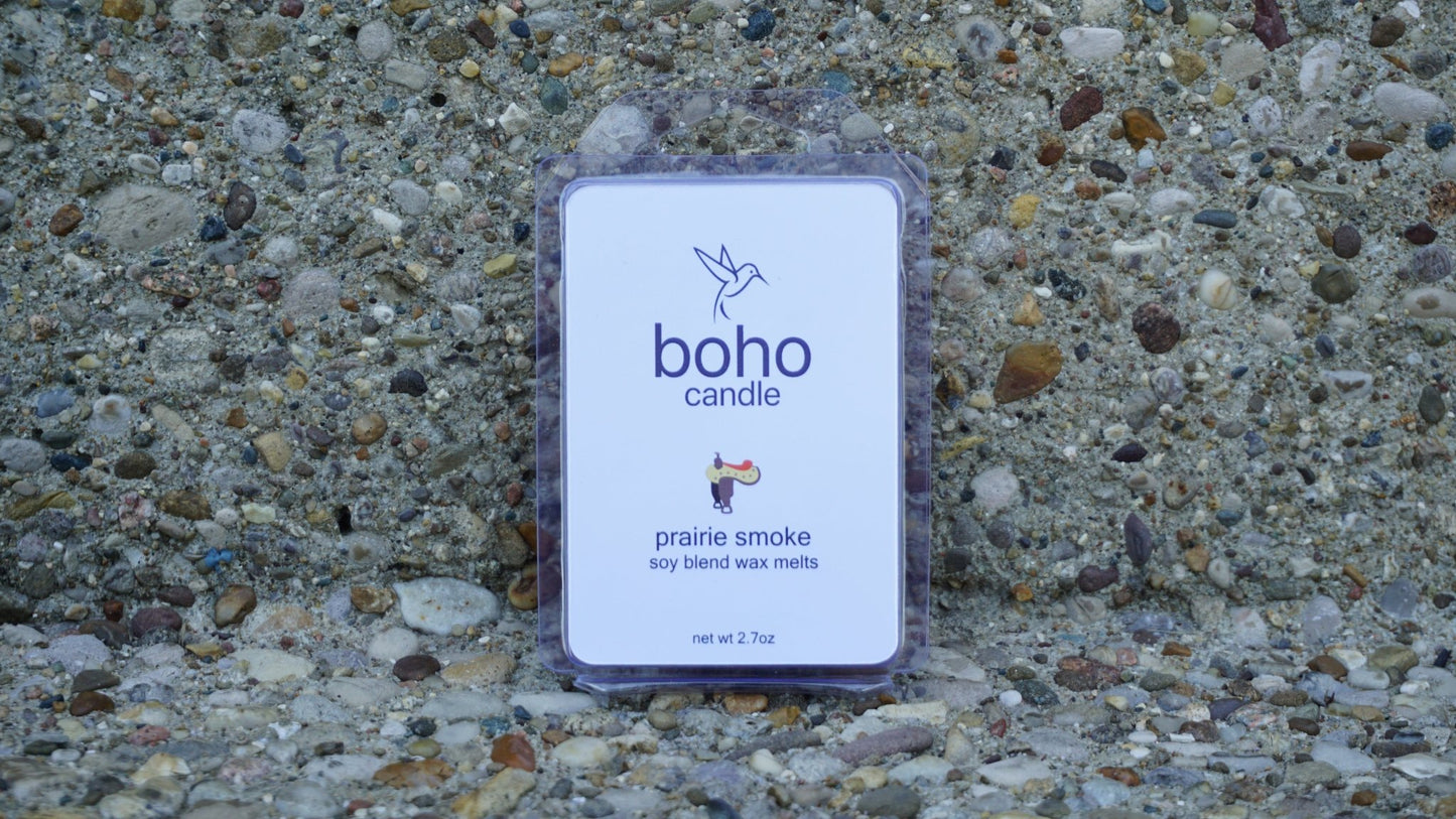 prairie smoke wax melts - boho candle