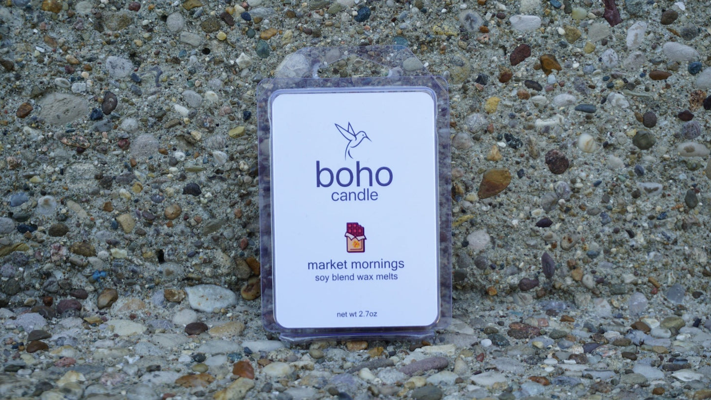 market mornings wax melts - boho candle