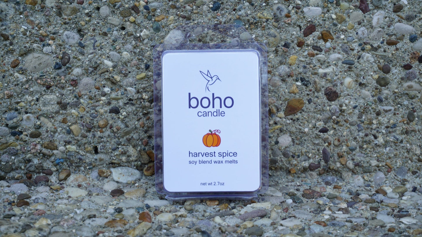 harvest spice wax melts - boho candle