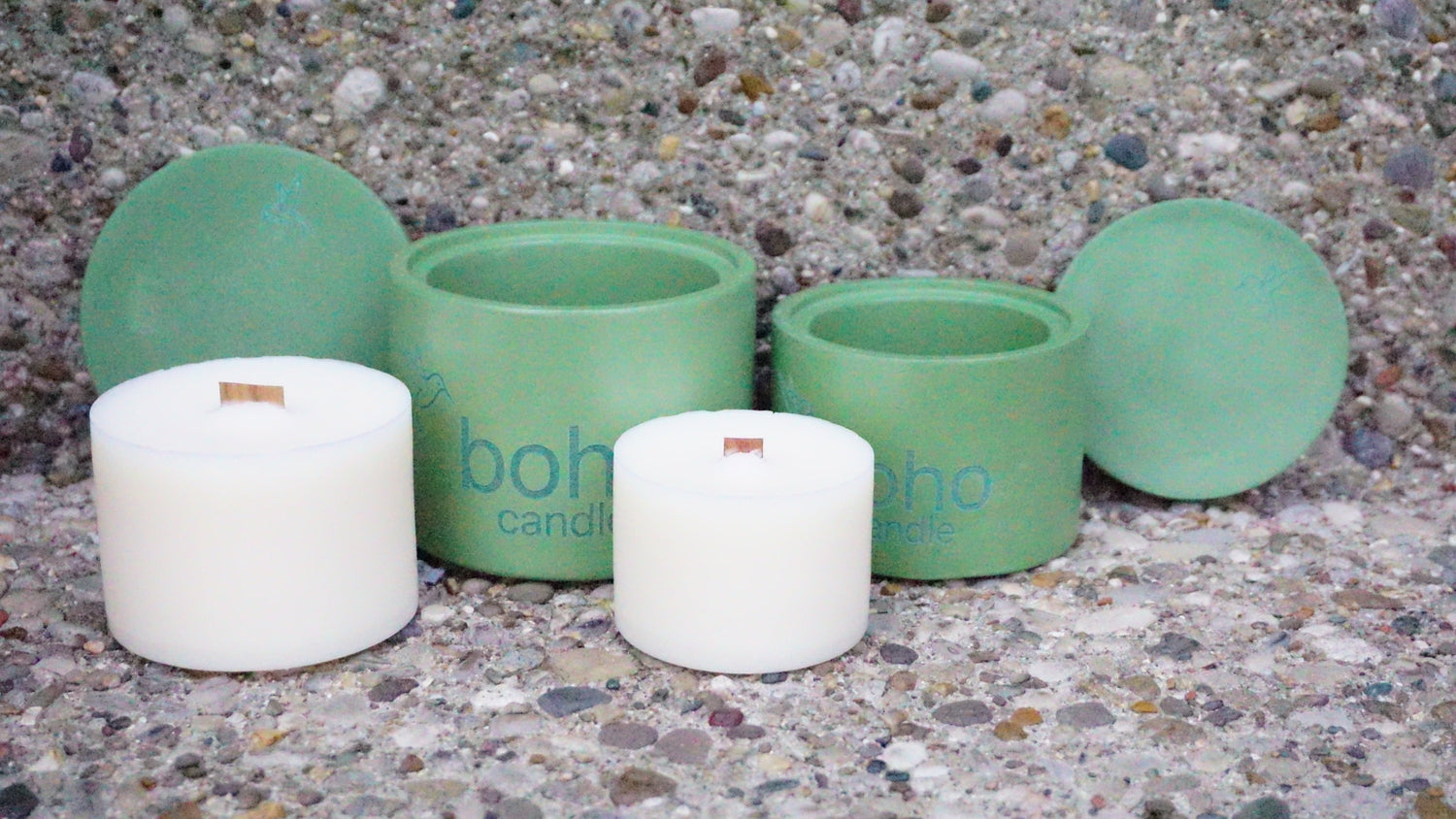 refill and save - boho candle