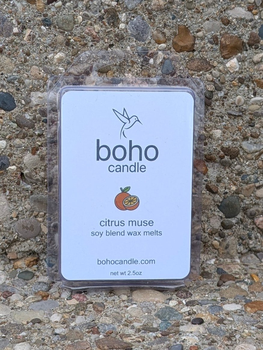 citrus muse wax melts - boho candle