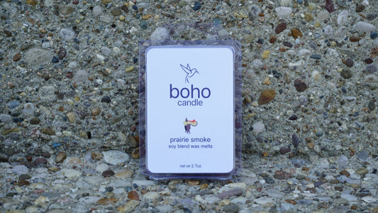 prairie smoke wax melts - boho candle