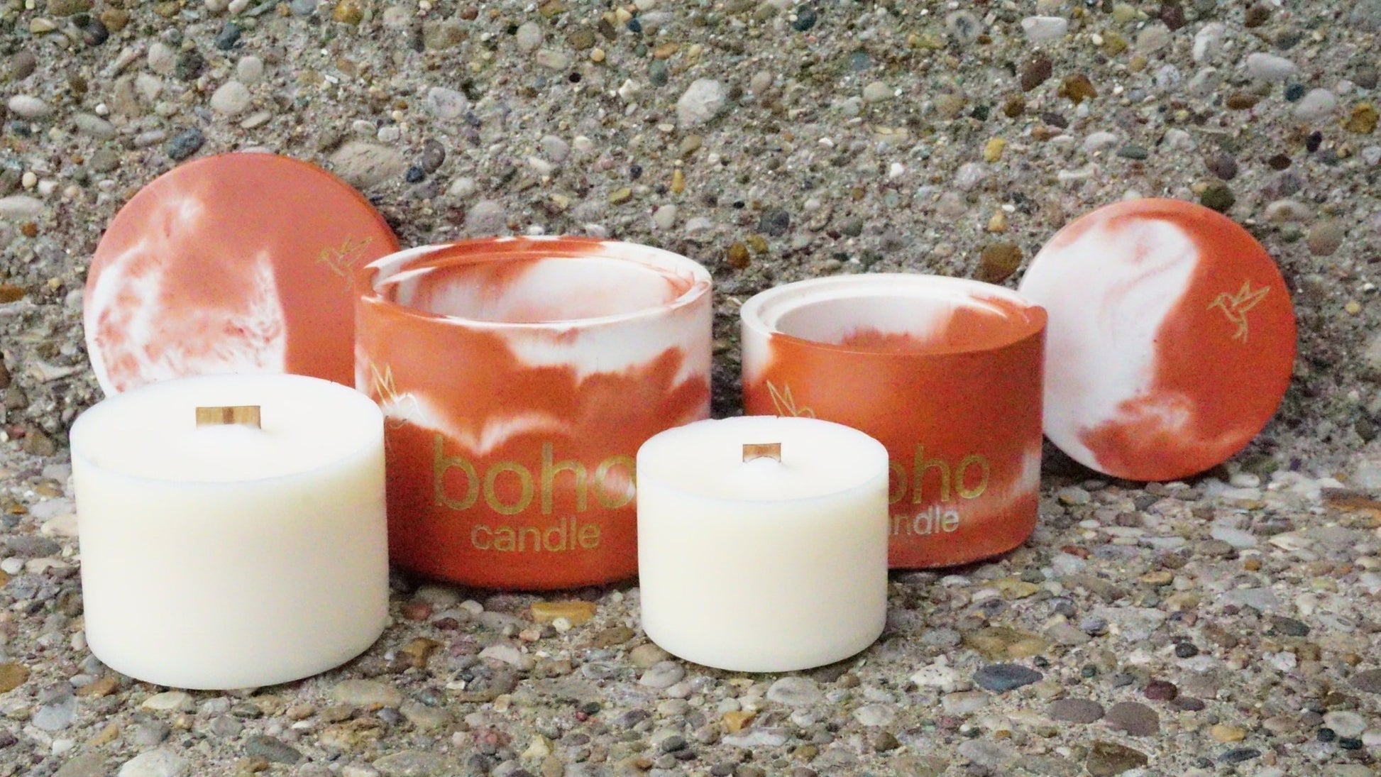 frosted mint refill insert - boho candle