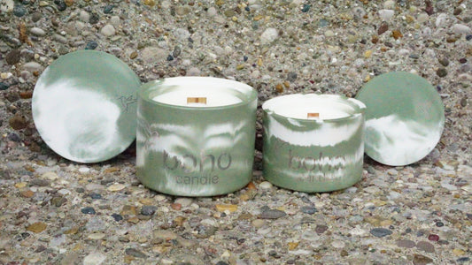 evergreen candle - boho candle