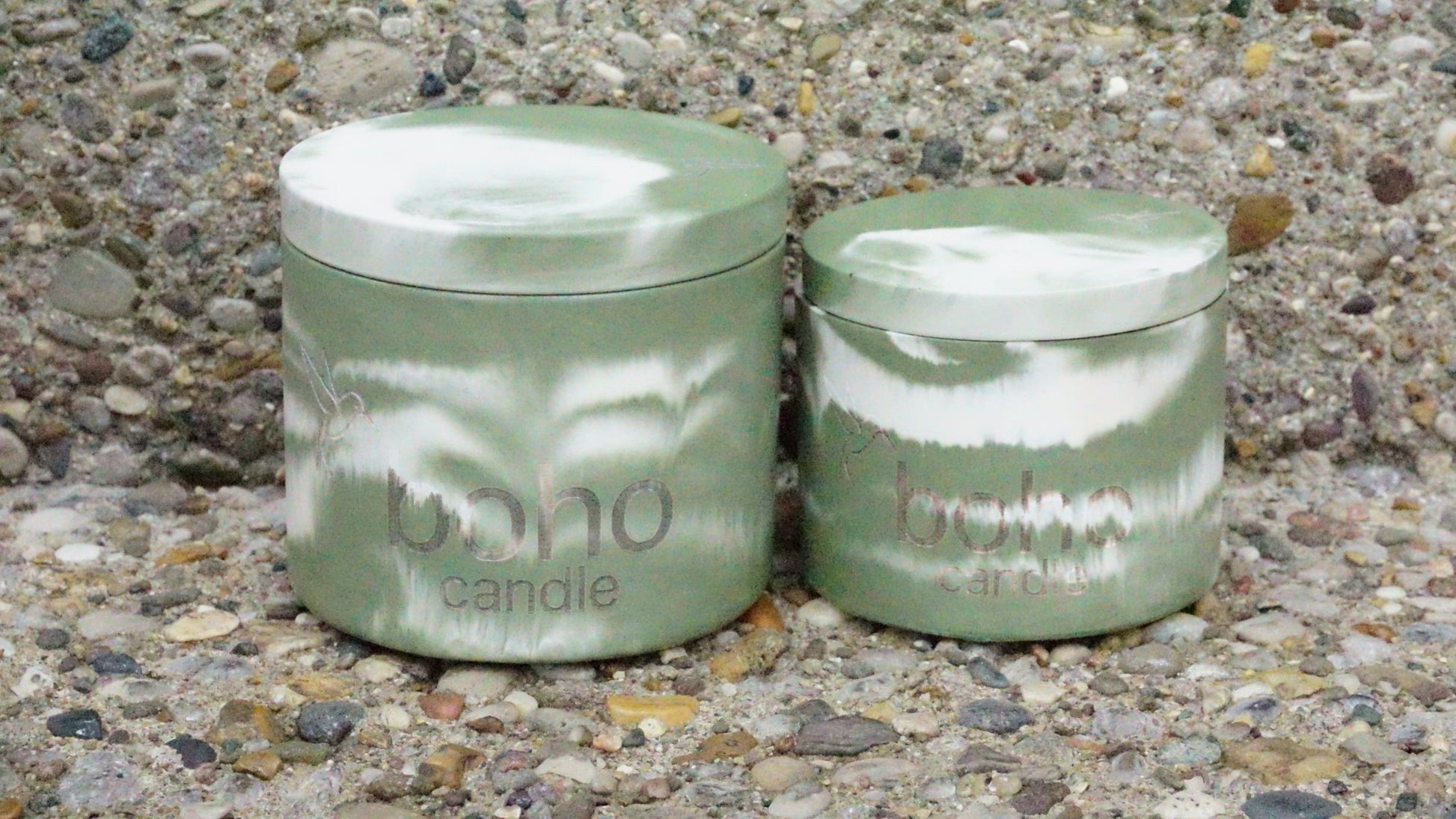 evergreen candle - boho candle