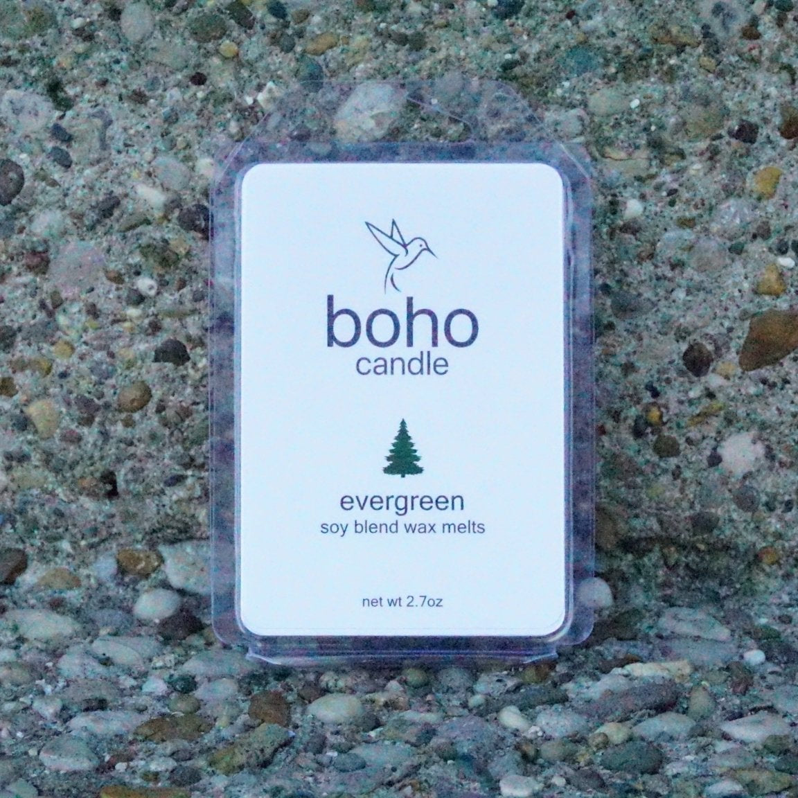 evergreen wax melts - boho candle