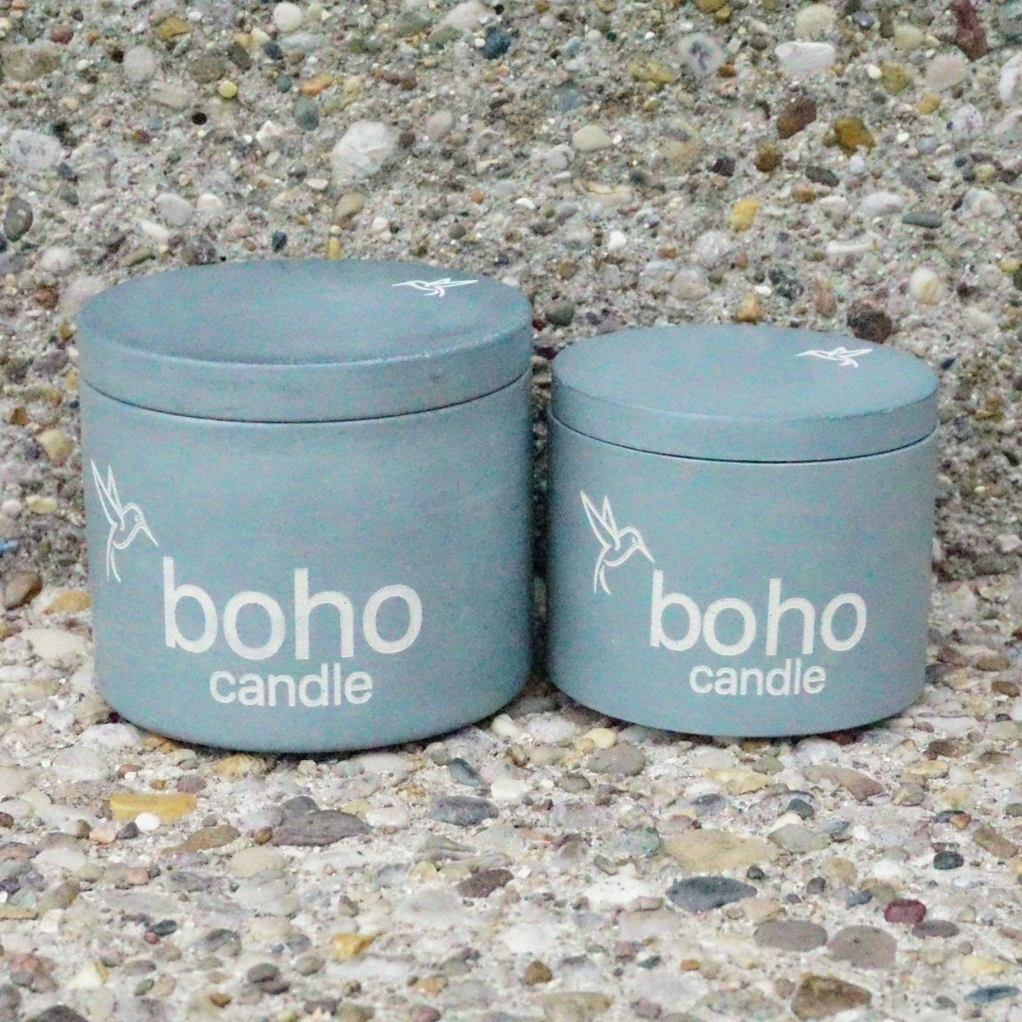 linen candle - boho candle