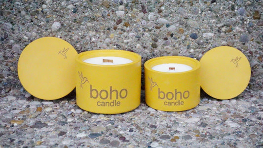 limon sun candle - boho candle