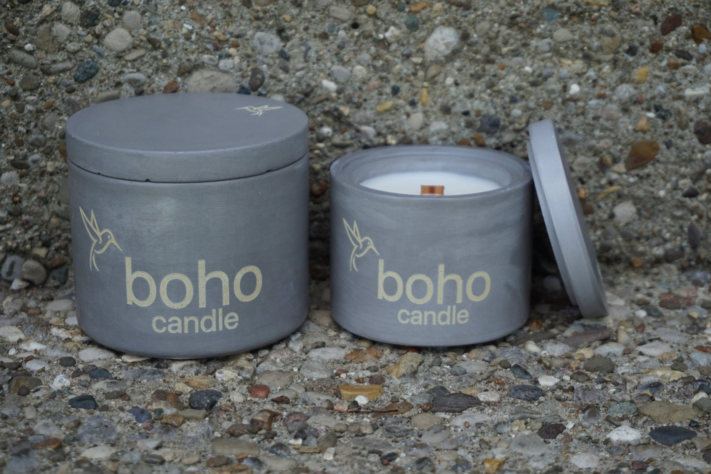 grounded candle - boho candle