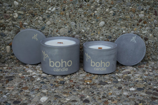 grounded candle - boho candle