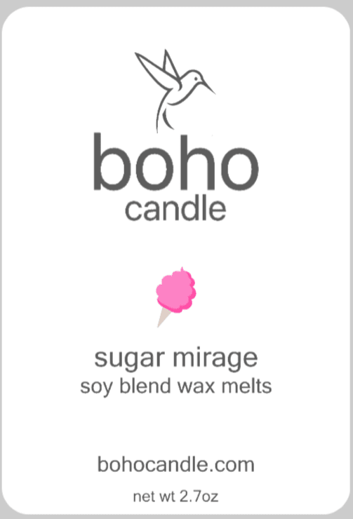 sugar mirage wax melts - boho candle