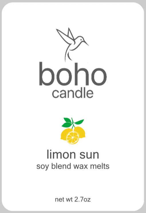 limon sun wax melts - boho candle