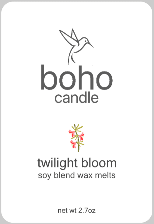 twilight bloom wax melts - boho candle